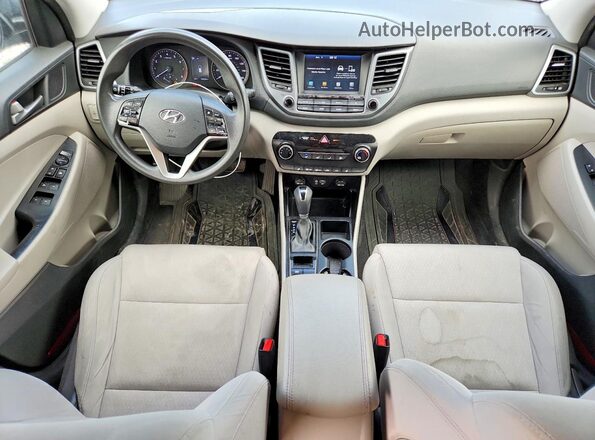 KM8J33A46JU691331 2018 HYUNDAI TUCSON Gray Dashboard view