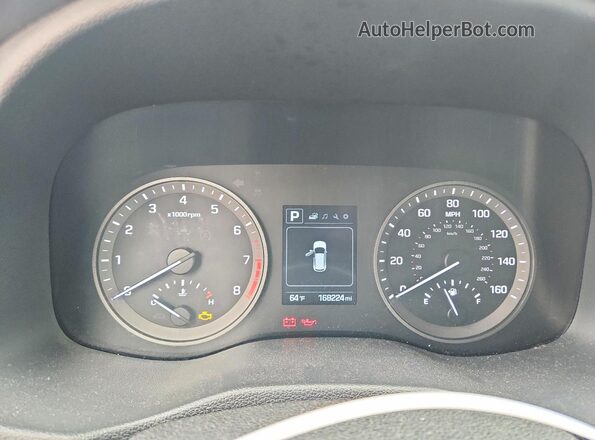 KM8J33A46JU691331 2018 HYUNDAI TUCSON Gray Instrument cluster view