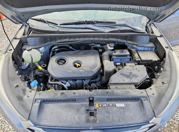 KM8J33A46JU691331 2018 HYUNDAI TUCSON Gray Engine compartment view