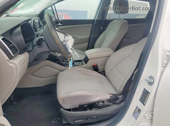 KM8J33A46KU895418 2019 HYUNDAI TUCSON White Вид салону спереду