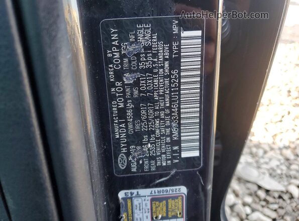 KM8J33A46LU115256 2020 HYUNDAI TUCSON Черный Вид подкапотного пространства