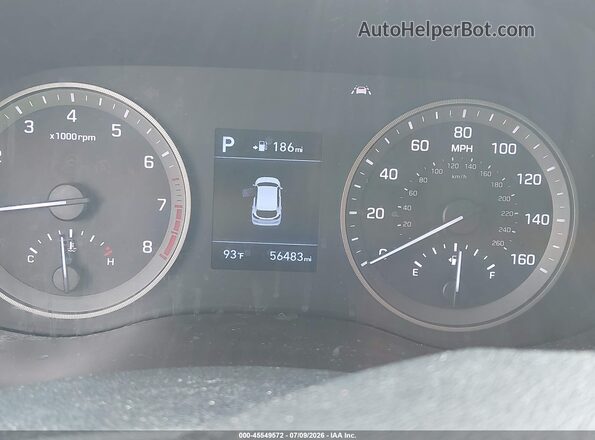 KM8J33A46LU119520 2020 HYUNDAI TUCSON White უკანა სავარძლების ხედი