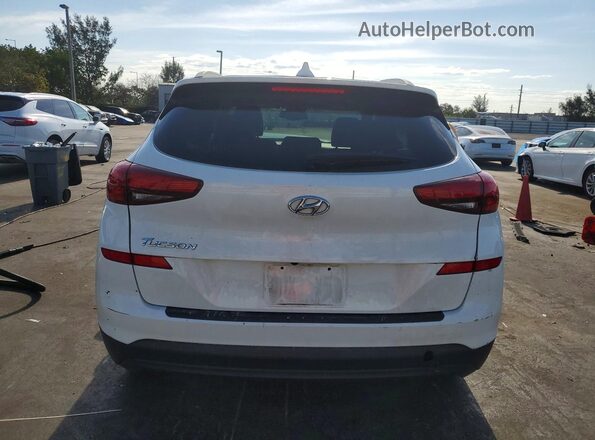 KM8J33A46MU320609 2021 HYUNDAI TUCSON White Widok z tyłu