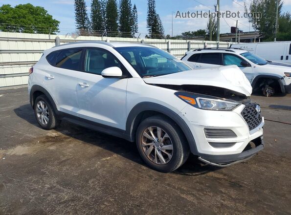 KM8J33A46MU320609 2021 HYUNDAI TUCSON White Przód prawy