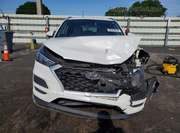 KM8J33A46MU320609 2021 HYUNDAI TUCSON White Widok z przodu