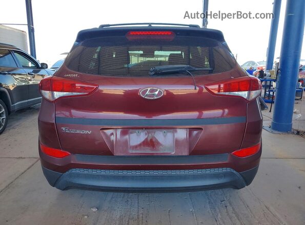 KM8J33A47HU330989 2017 HYUNDAI TUCSON Maroon Հետևի տեսք