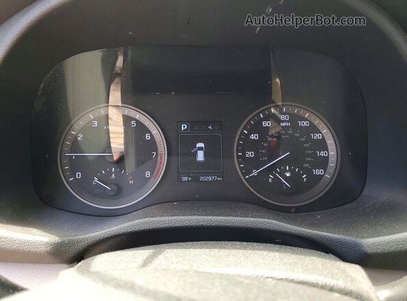 KM8J33A48GU061545 2016 HYUNDAI TUCSON White Սարքավորումների վահանակի տեսք
