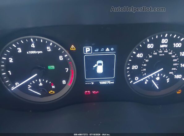KM8J33A48GU197934 2016 HYUNDAI TUCSON Blue Вид задніх сидінь