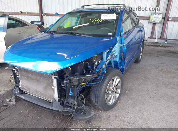 KM8J33A48GU197934 2016 HYUNDAI TUCSON Blue Передня ліва чверть