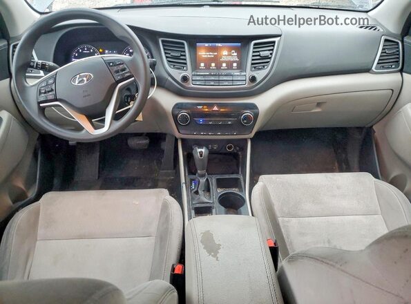 KM8J33A48JU735460 2018 HYUNDAI TUCSON Серый Вид панели приборов