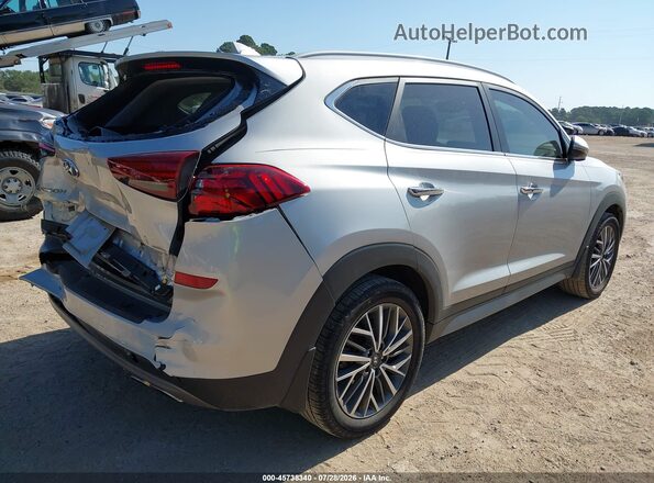 KM8J33AL1MU315616 2021 HYUNDAI TUCSON Серебряный Задняя правая четверть