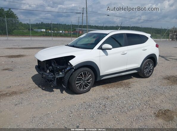 KM8J33AL1MU362919 2021 HYUNDAI TUCSON White Առջևի ձախ երեք քառորդ տեսարան