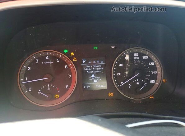 KM8J33AL2KU051402 2019 HYUNDAI TUCSON Silver Instrument cluster view