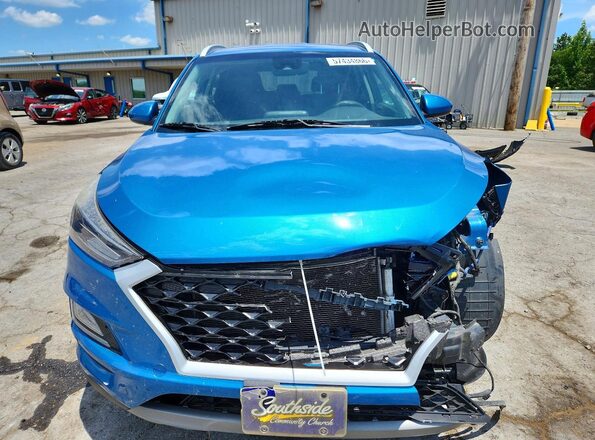 KM8J33AL2KU981414 2019 HYUNDAI TUCSON Blue Vista frontal