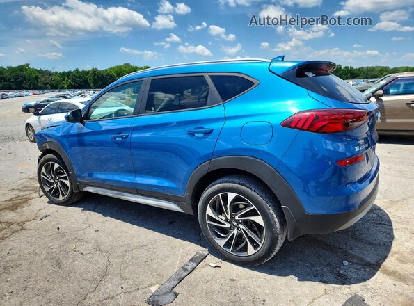 KM8J33AL2KU981414 2019 HYUNDAI TUCSON Blue Trasero izquierdo