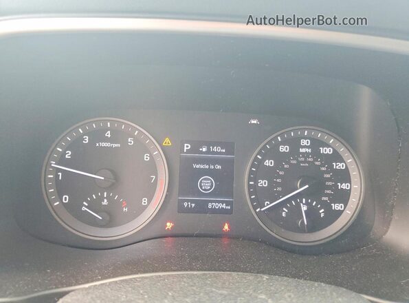 KM8J33AL2LU136791 2020 HYUNDAI TUCSON Silver Instrument cluster view