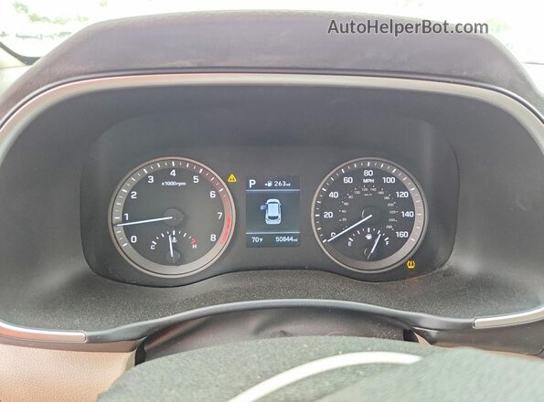KM8J33AL2LU256395 2020 HYUNDAI TUCSON White Instrument cluster view