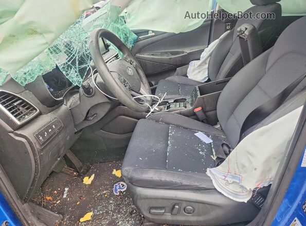 KM8J33AL3LU108143 2020 HYUNDAI TUCSON Blue Սալոնի դիմացի տեսք