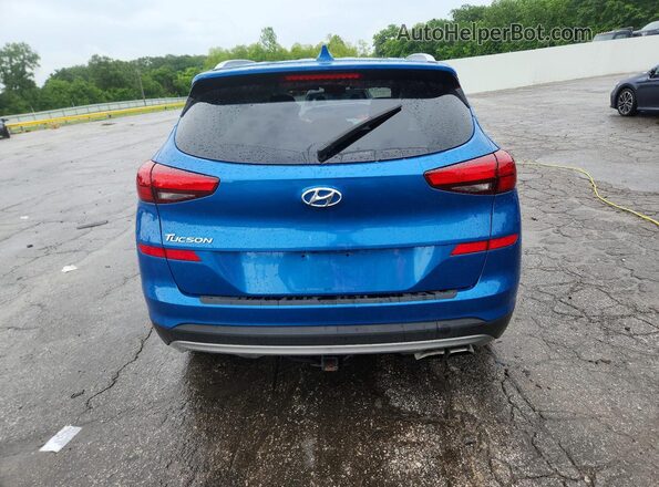 KM8J33AL3LU108143 2020 HYUNDAI TUCSON Blue Հետևի տեսք