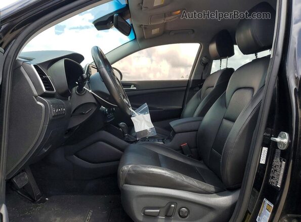 KM8J33AL3MU283820 2021 HYUNDAI TUCSON Black წინა სალონის ხედი