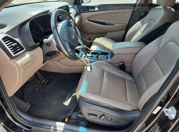 KM8J33AL5LU208731 2020 HYUNDAI TUCSON Black წინა სალონის ხედი