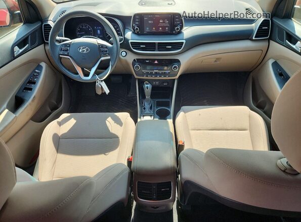 KM8J33AL5LU213640 2020 HYUNDAI TUCSON Maroon წინა პანელის ხედი