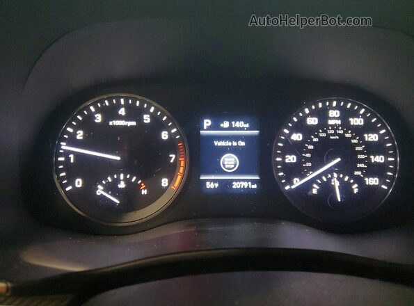 KM8J33AL7KU874763 2019 HYUNDAI TUCSON Black Widok zestawu wskaźników