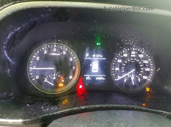 KM8J33AL7KU879199 2019 HYUNDAI TUCSON Gray Widok zestawu wskaźników