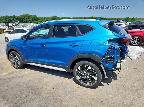 KM8J33AL7MU295095 2021 HYUNDAI TUCSON Синий Задняя левая четверть