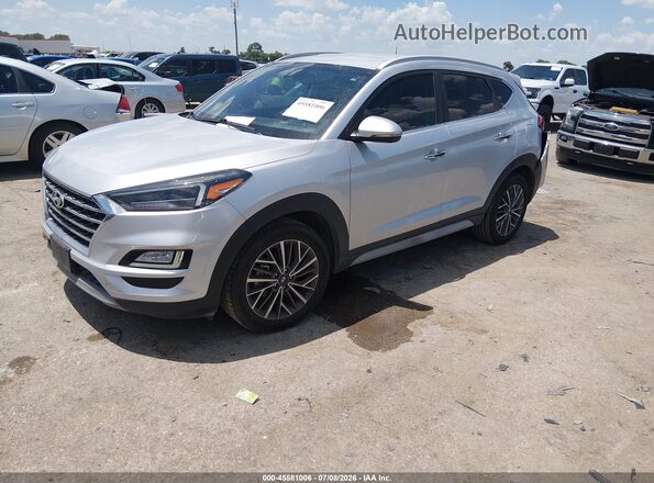 KM8J33AL8KU908645 2019 HYUNDAI TUCSON Silver წინა მარცხენა ხედი სამი მეოთხედიდან