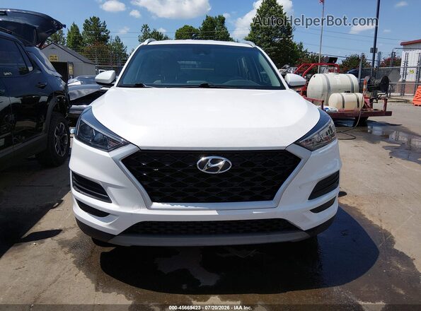 KM8J33AL8KU962995 2019 HYUNDAI TUCSON Белый Вид задней части салона