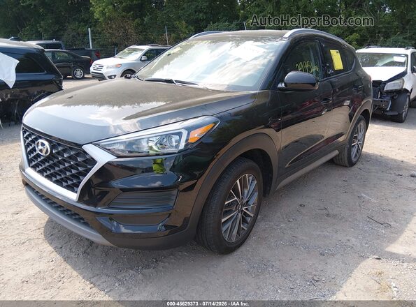KM8J33AL8MU305682 2021 HYUNDAI TUCSON Black Передня ліва чверть