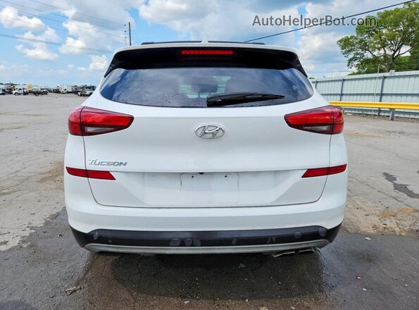 KM8J33AL8MU320330 2021 HYUNDAI TUCSON White Vista trasera