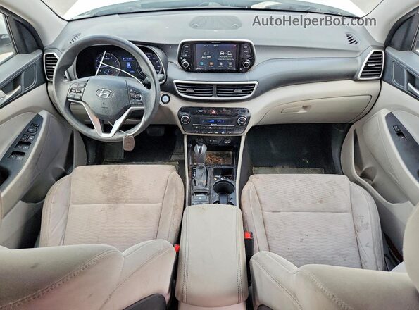 KM8J33AL8MU320330 2021 HYUNDAI TUCSON White Vista del salpicadero