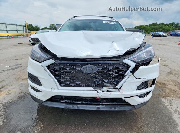 KM8J33AL8MU320330 2021 HYUNDAI TUCSON White Vista frontal