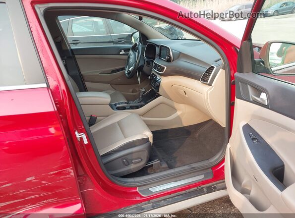 KM8J33AL8MU384576 2021 HYUNDAI TUCSON Red Вид салону спереду