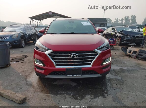 KM8J33AL8MU384576 2021 HYUNDAI TUCSON Red Вид щитка приладів