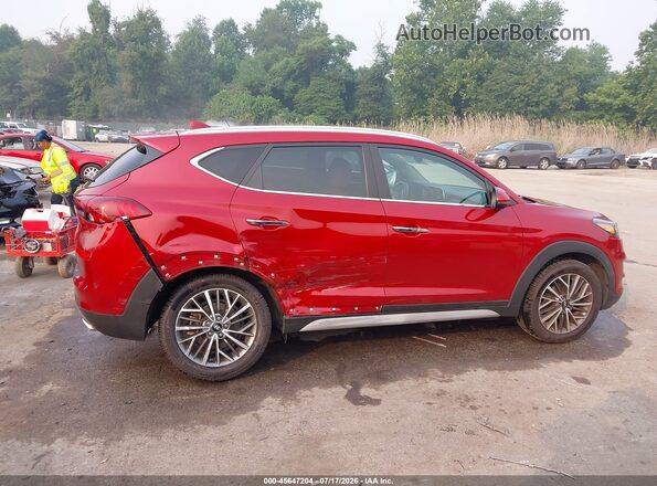 KM8J33AL8MU384576 2021 HYUNDAI TUCSON Red Вид задньої частини салону