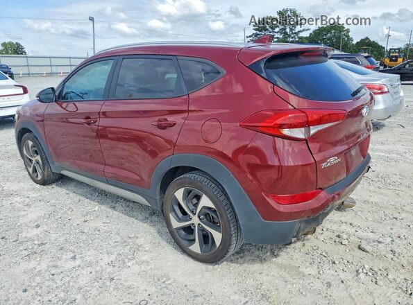 KM8J33AL9JU800274 2018 HYUNDAI TUCSON Red Հետևի ձախ
