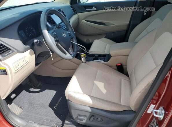 KM8J33AL9JU800274 2018 HYUNDAI TUCSON Red Սալոնի դիմացի տեսք
