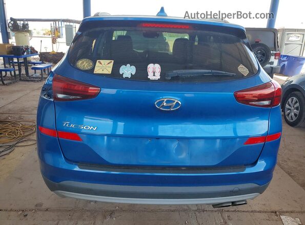 KM8J33AL9KU041613 2019 HYUNDAI TUCSON Blue Вид ззаду
