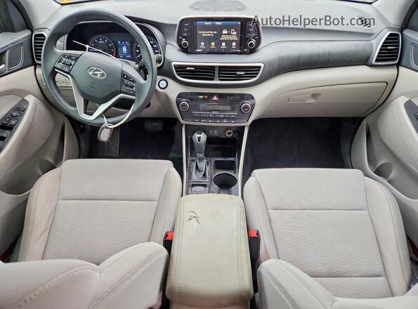 KM8J33AL9LU165477 2020 HYUNDAI TUCSON Black Առջևի վահանակի տեսք