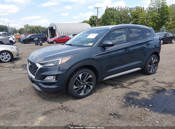 KM8J33AL9MU385347 2021 HYUNDAI TUCSON Blue Передня ліва чверть