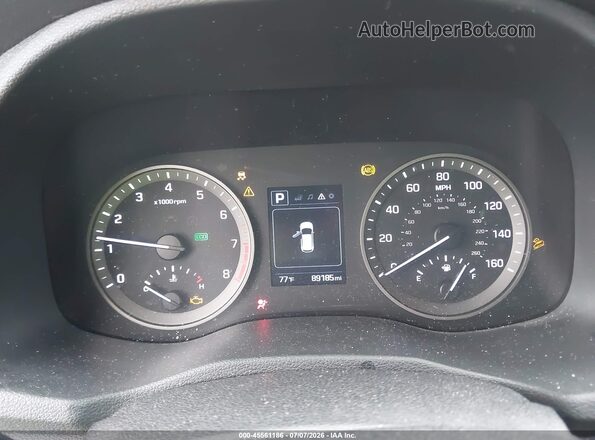 KM8J33ALXJU822901 2018 HYUNDAI TUCSON Blue უკანა სავარძლების ხედი