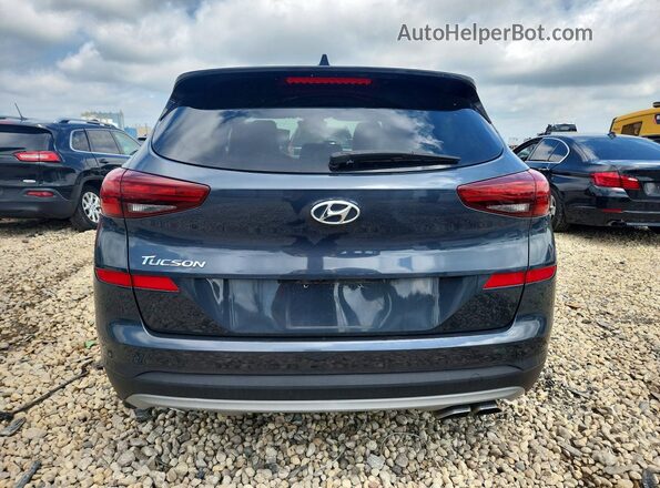 KM8J33ALXKU945146 2019 HYUNDAI TUCSON Blue უკანა ხედი