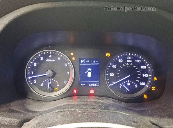 KM8J3CA20HU495085 2017 HYUNDAI TUCSON Gray Սարքավորումների վահանակի տեսք