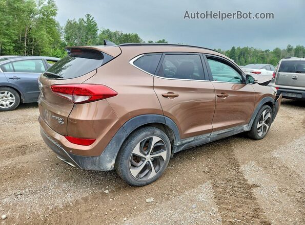 KM8J3CA21GU038459 2016 HYUNDAI TUCSON Brown Trasero derecho