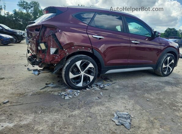 KM8J3CA21JU645811 2018 HYUNDAI TUCSON Red Trasero derecho