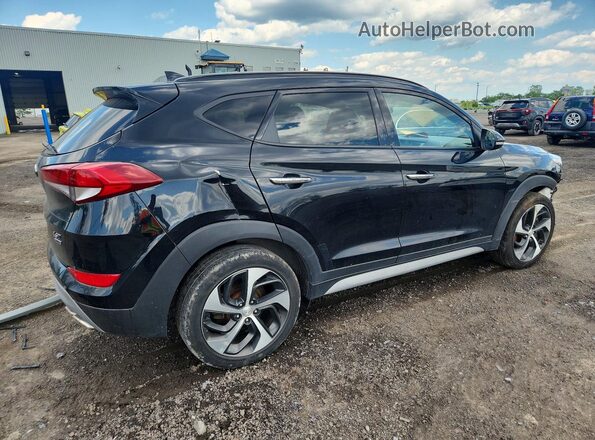 KM8J3CA21JU736738 2018 HYUNDAI TUCSON Black Հետևի աջ