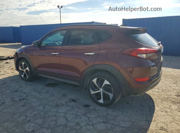 KM8J3CA22GU128235 2016 HYUNDAI TUCSON Maroon Tył lewy